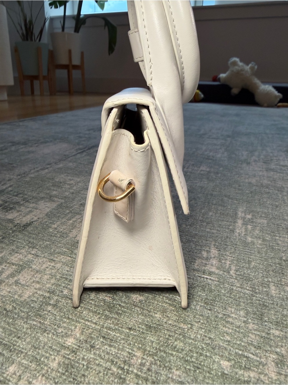Jacquemus White Le Chiquito Mini Top-Handle Leather Bag - Picture 3 of 9